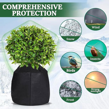 Insulation Planter Covers for Winter Functional Insulation Covers for Plant Pots Winter Care for Topiaries and Bushes Oxford Fabric Plant Cover