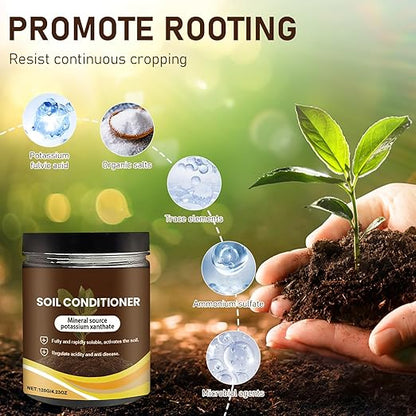 2Pcs Soil Activator, Soil Pro Activator,Organic Soil Activators and Plant Fertilizers,Liquid Fertilizer for Indoor & Outdoor Plants Premium Soil Activated Treasure for Potting Mix and Seedling Compost