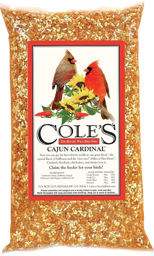 Cole's CB05 Cajun Cardinal Blend Bird Seed, 5-Pound (Pack of 6)