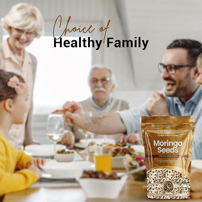 Moringa Seeds | 700 Count Appx. | BEST VALUE FOR MONEY | Premium Quality Seeds | Moringa Oliefera Seeds | Edible Moringa Seed | Non GMO Organic Moringa Seeds - TundeLaniran Foods (Pack of 1)
