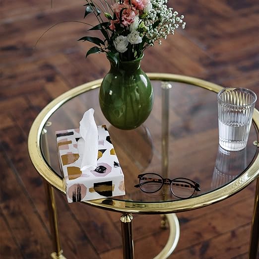 Custom Cut Round Glass Table Top 1/4" Thick - Clear Tempered Glass Cut to Size - Replacement for Table Tops with Flat Edge