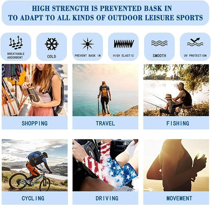Binienty Unisex Arm Sleeves for Driving, Golf, Cycling, Sports, UV Protector Cooling Arm Sleeves Cover