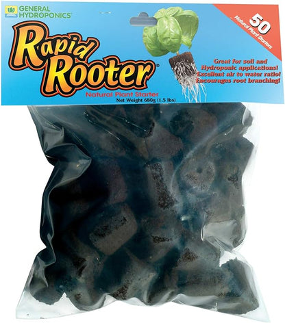 General Hydroponics GH3253 Rapid Rooter Replacement Plugs 50 Count