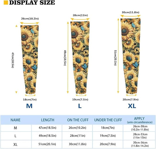 Binienty Unisex Arm Sleeves for Driving, Golf, Cycling, Sports, UV Protector Cooling Arm Sleeves Cover