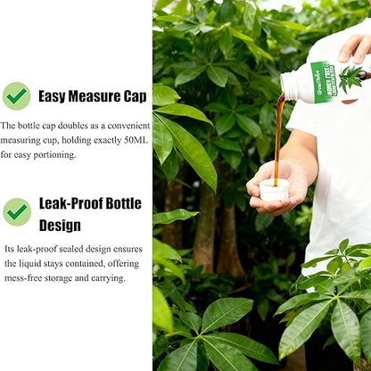 Money Tree Fertilizer for Money Trees and All Pachira Plants,Microbial Organic Liquid Plant Food for Houseplants’ Healthy Growth & Glossy Leaves 10 oz (300mL)