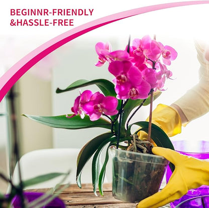 Orchid Potting Mix with Orchid Bark 2QT - New Upgraded Formula for Superior Drainage & Breathability | Premium Soil for Healthy Roots