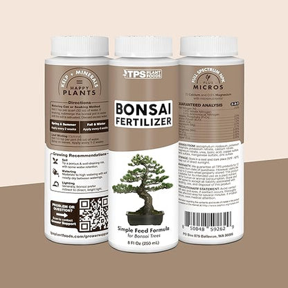 Bonsai Fertilizer for All Bonsai Trees, Great for Root Soaks, Liquid Plant Food 1 Gallon (128 oz)