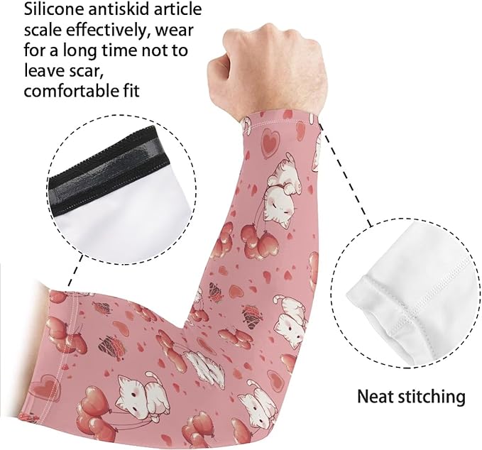 Binienty Unisex Arm Sleeves for Driving, Golf, Cycling, Sports, UV Protector Cooling Arm Sleeves Cover