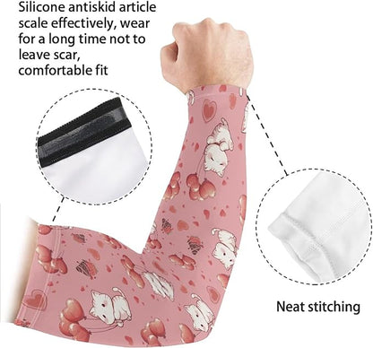 Binienty Unisex Arm Sleeves for Driving, Golf, Cycling, Sports, UV Protector Cooling Arm Sleeves Cover