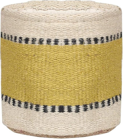 Sturdy Jute Rope Planter Basket Modern Woven Basket for Flower Pot Floor Indoor Planters, 6” x 6” Storage Organizer Basket Rustic Home Decor, Boho Chic Storage Earth-friendly Cotton ECO-TWIST Planter