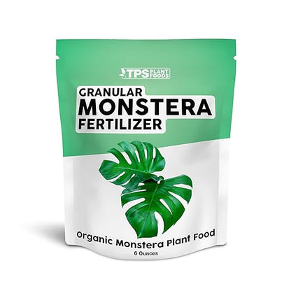 Organic Monstera Plant Food, Slow Release Dry Granular Fertilizer for Monstera and Philodendron, Tropical Plant Food (6 Ounces)