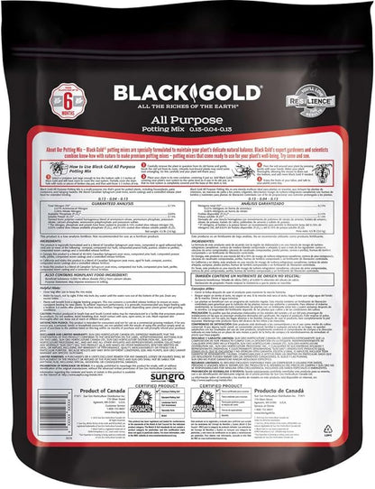 Black Gold All Purpose Potting Mix 8qt