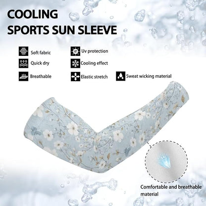 Binienty Unisex Arm Sleeves for Driving, Golf, Cycling, Sports, UV Protector Cooling Arm Sleeves Cover
