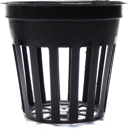Teku 100 2 Inch Net Slit Pots for Hydroponic Aeroponic Use, Black