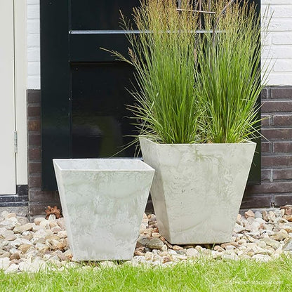 ArtStone 35106 Ella Square Planter, 10-Inch, Mint