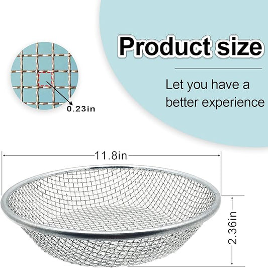 1/4 Inch Soil Sifter for Gardening, Rock Sifter for 5gallon,Compost Sifter Dirt Sifter,Captures Dirt Rocks Sawdust