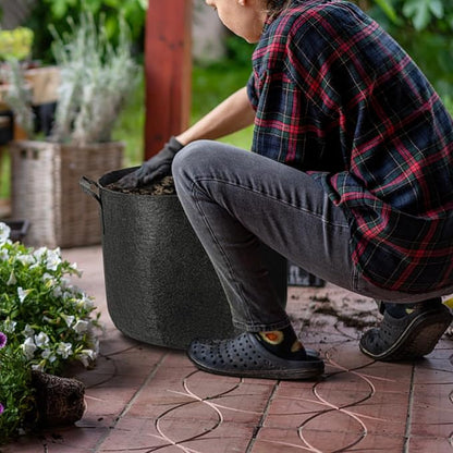 Generic Dstone Multi-Pack Grow Bags: Eco-Friendly, Durable, Lightweight for Better Plant Growth and Drainage (5, 7 Gallon)