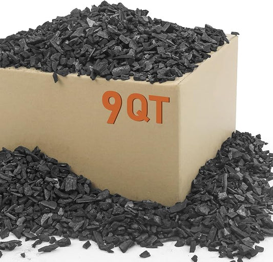 9 Quarts Horticultural Charcoal for Plants-Plant Charcoal Soil Amendment for Potting Indoor Plants, Succulent, Paphiopedilum, Bonsai, Terrarium,and Gardening