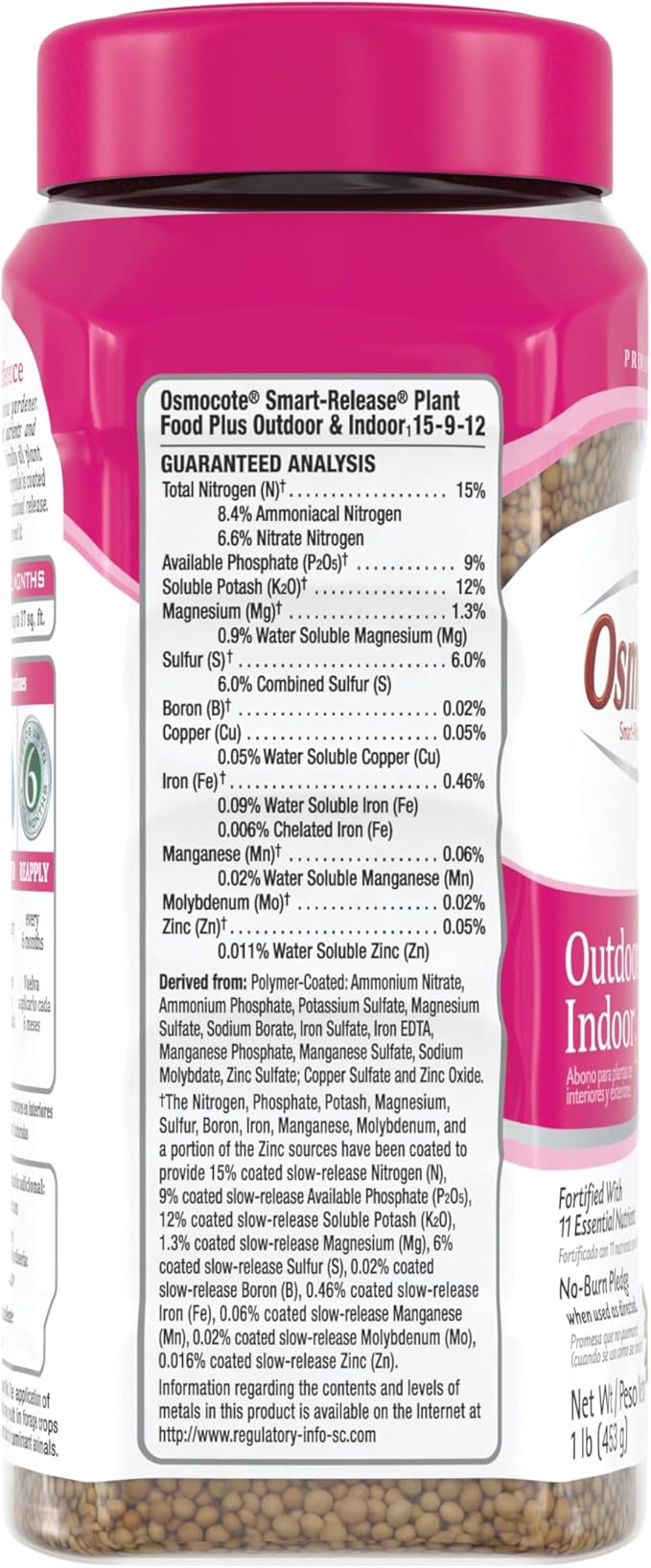 Osmocote Smart-Release Plant Food Plus Outdoor & Indoor, 1 lb. (Pack of 12)