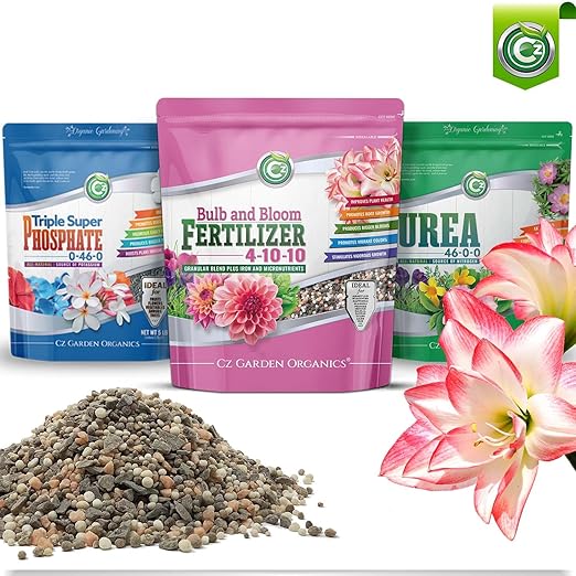 4-10-10 Bulb and Bloom Fertilizer - Made in USA - NPK + Micronutrients Plant Food for Indoor/Outdoor Plants, Trees, and Flower Gardens