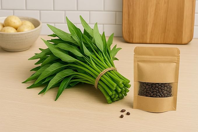 600+ Kong Xin CAI Seeds – Kangkong Vegetable Water Spinach for Planting, 1oz Non-GMO Asian Green Leaf Garden Choy Seeds