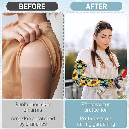 Gardening Sleeves for Women Farm Sun Protection Thorn Proof Cooling Arm Sleeves to Cover Arms for Garden Sports