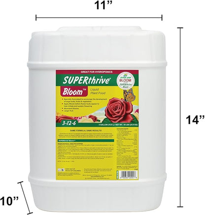 Dyna-Gro DYBLM500 BLM-500 5 Gallon Bloom 3-12-6 Liquid Plant Food, White