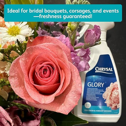 Chrysal Glory Flower and Foliage Finish — Floral Supplies for Fresh Flowers — Spray for Fresh Cut Flower Arrangements — Cut Flower Preservative Spray — Ideal Florist Supplies (2 Pack)