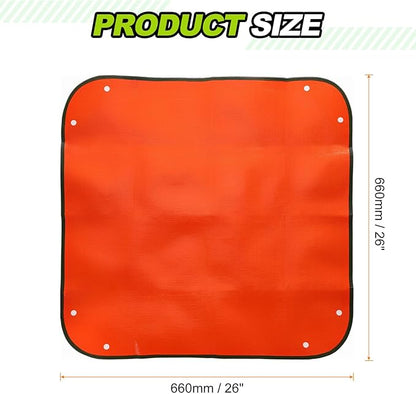 HARFINGTON 3pcs Repotting Mat 26" x 26" PE Cloth Waterproof Plant Repotting Mat Foldable Portable Gardening Potting Tray with Plastic Buckle for Indoor Plant Change Soil Watering, Yellow