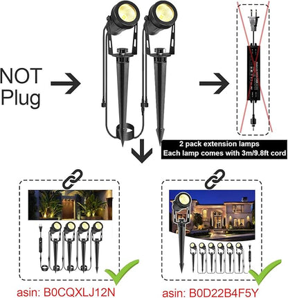 Spotlight Outdoor 2 Pack(No Transformer)