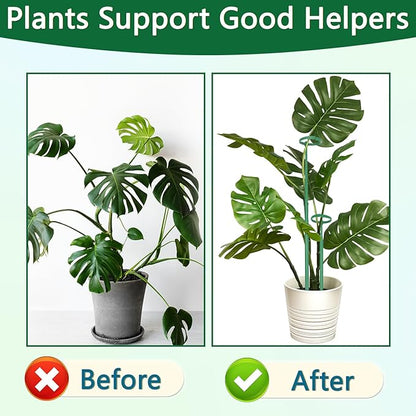 Telescoping Monstera Plant Support Stakes, 12.5IN to 48.4IN Adjustable Length, Extendable Plant Stakes for Indoor Plants, Premium Stainless Steel Material Plants Sticks for Orchids, Tomatoes- 3Pack