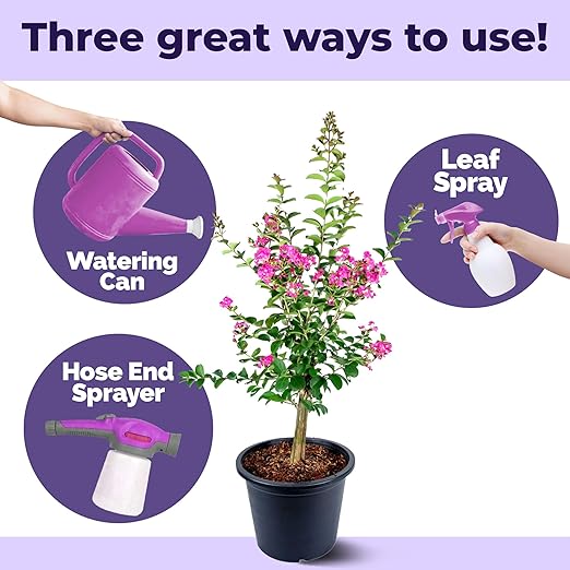 Crepe Myrtle Fertilizer, Complete Liquid Crepe Myrtle Tree Plant Food, 1 Gallon (128 oz)