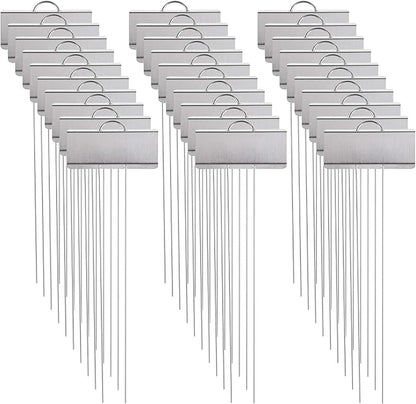 Foraineam 30 Pack 11.5 inch Stainless Steel Garden Markers Weatherproof Metal Plant Labels Large Planting Seedling Stake Signs