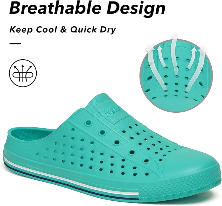 SAGUARO Women's Men's Garden Clogs Shoes Casual Slippers Unisex Quick Drying Sandals Summer Anti-Skid Beach Shoes
