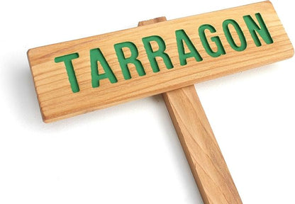 Tarragon Herb Garden Sign, Painted & Oil Sealed Cedar Wood: Hand Routed, Herb Plant Marker, Garden sign, Custom Garden Sign,