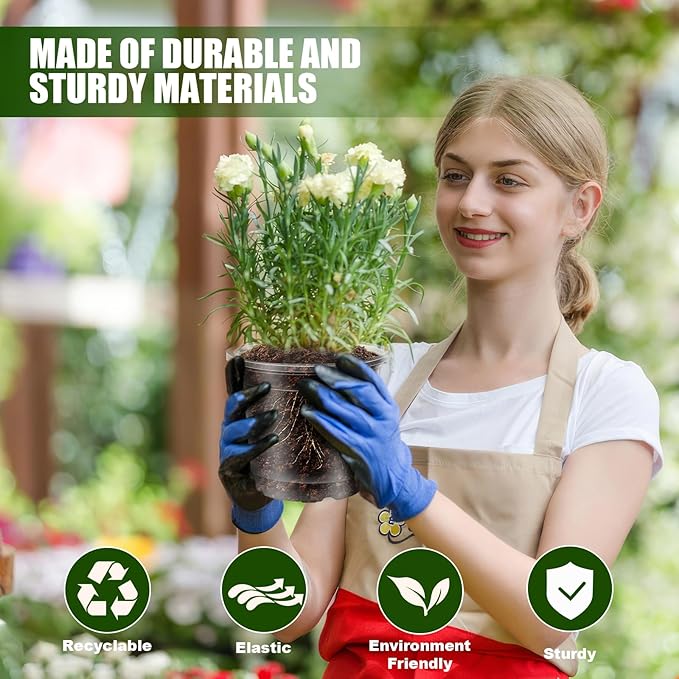 30Pcs Plastic Plant Pots with Repotting Mat,6 Inch Clear Nursery Pots with Drainage,Clear Nursery Pots with 30pcs Plant Labels,29inch*39inch PE Planting Mat for Indoor Garden Plants