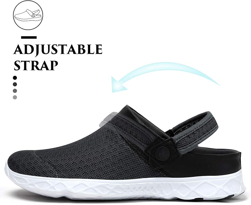 SAGUARO Men's Women's Quick Dry Garden Shoes Lightweight Breathable Gardening Clog Water Shoes Mesh Sandals for Sports Outdoor Beach Pool Exercise