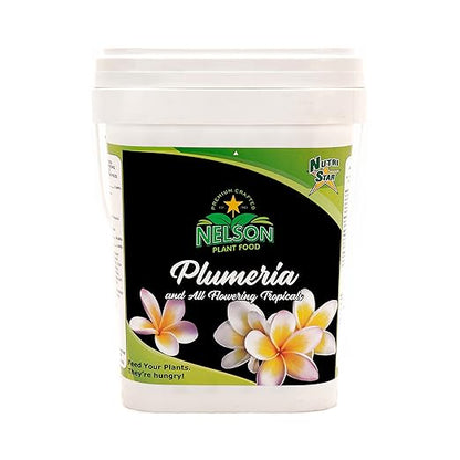 Nelson Plumeria and All Flowering Tropicals Food Ferns Orchids Lilys In Ground Container Patio Grown Granular Fertilizer NutriStar 5-30-5 (15 LB)