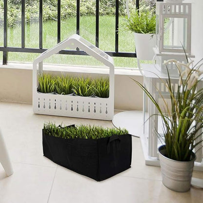 DOITOOL Garden Planter, Raised Bed Grow Bag 100 x 60 x 20 cm, Fabric Planting Pot with Handles, Indoor-Outdoor Use, for Potato, Vegetable, Flower