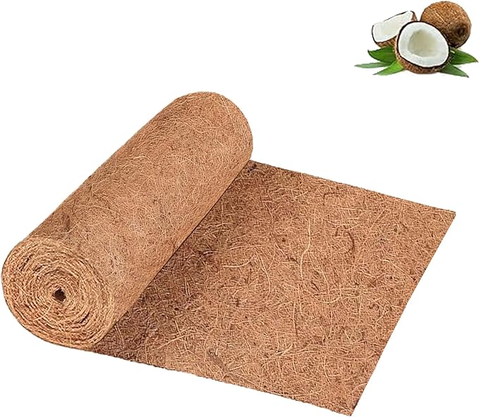 31.5 x 78.7 inch Natural Coco Coir Fiber Liner Roll Sheet, Coconut Fiber Pad, for Planter Flower Basket Liner Garden Decoration Animal Pet Pad