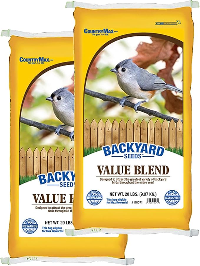 CountryMax Backyard Seeds Value Blend Economy Mix Wild Bird Seed (40 Pounds)