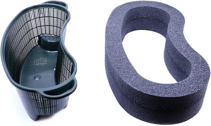 Custom Pro Self Watering Mesh Aquatic Plant Pot with Float - 18" Kidney Shape Floating Pond Island