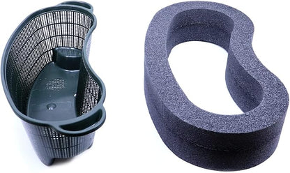 Custom Pro Self Watering Mesh Aquatic Plant Pot with Float - 18" Kidney Shape Floating Pond Island