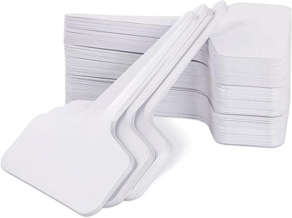 300 Pcs Plastic Plant T-Type Tags Nursery Garden Labels 6 x10cm Seed Remark Name Sign Waterproof Flower Potting Name Markers Garden Seedling Tags Recording Plant Time Name