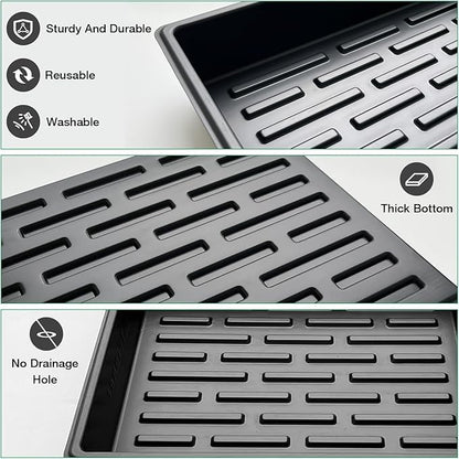 5 Pack Heavy Duty 1020 Trays and 40 Pack Clear 4 Cell Seed Starter Trays with Drainage Holes - Reusable Seed Starter Kit for Seed Germination & Plant Propagation (5 Sets)