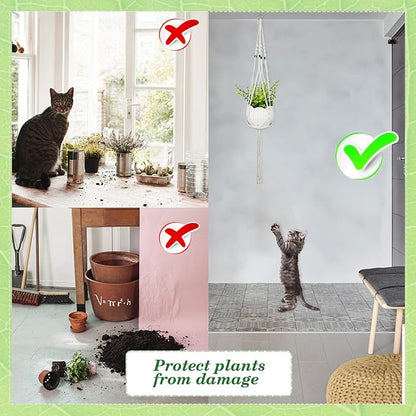 2Pack Macrame Plant Hanger for 5 to 10 Inch Plant Pots Hanging Plant Holder Handmade White Cotton Rope Flower Pot Holder Basket plant holder Suitable for Herb and Flower Indoor Outdoor Boho Home Decor