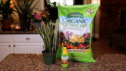 Espoma Potting Mix, Natural & Organic, for Indoor & Outdoor Potted Plants, 8 qt, Pack of 6