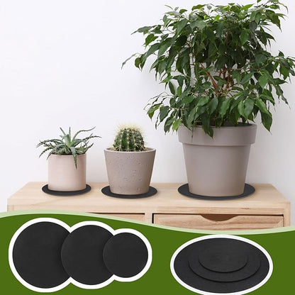 Plant Saucers for Indoors, Round Felt Plant Saucers for Gardening, Indoors& Outddor Use, Reversible Fabric Coaster Mat Absorbent Pot Saucers for Gardening Coffee & Drinks for DIY Craft Supplies(9 PCS)