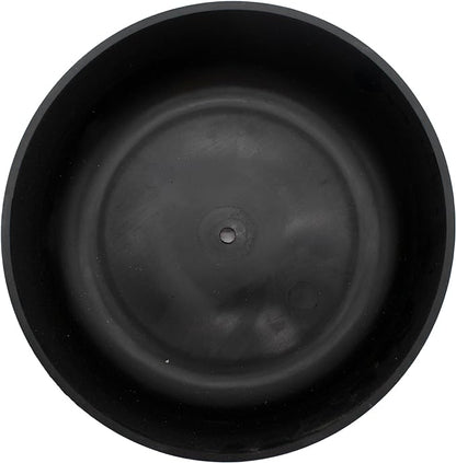 The HC Companies 8 Inch Round Plastic Succulent Capri Bowl 8"x8"x3" in Faux Concrete Color