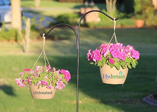 Hydretain Root Zone Moisture Manager - Drought Protection and Moisture Control for Lawns, Gardens, Containers - Reduces Watering, Delays Wilt - Covers up to 20,000 Sq Ft (1 Gallon)